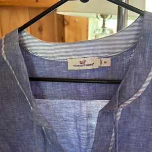 Vineyard Vines 100% linen blouse NWO T